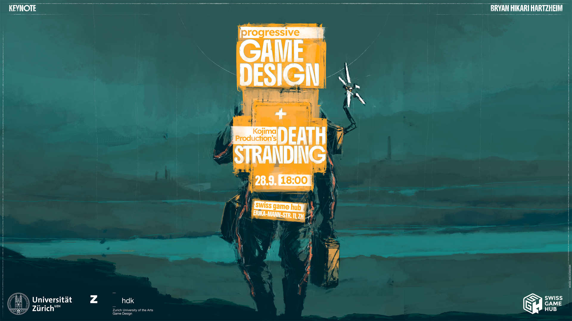 Sunday September 28, “Progressive Game Design and Kojima Productions’ Death Stranding” with Bryan Hartzheim (Tokyo Waseda University, Game Lab) Article Image